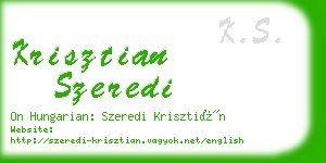 krisztian szeredi business card